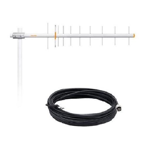 KIT ANTENA CELULAR 900MHZ 14DBI  C/ CABO 15M