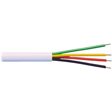CABO P/ALARME 4X40 2P 4 VIAS SOLIDO BRANCO COBRE-CX 100 MT